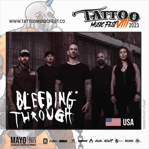 Bleeding through tattoo music fest 2023